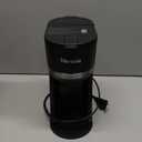 Horavie Mini Single Serve Coffee Maker for K Cup and Ground Coffee, Fast Brew One Cup Coffee Machine with Descaling Reminder and Water Window, 6 to 12 oz. Brew Sizes, Black (9.45 Inches)