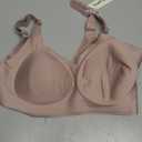 Vertvie Jelly Bras for Women Plus Size Minimizer Soft Wireless Push Up Bra Full Supportive Older Lift Back Coverage Bralette 42DD