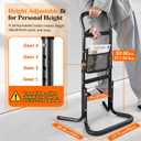 DePango Mobility Stand Assist Aid for Elderly, Aluminum Alloy Walking Support Mobility Aid for Seniors, Adjustable Walking Cane for Handicap