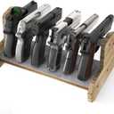 Gun Rack for Safe 6 Pistol Rack for Storage | Pistol Holder Organizer Accessories | Gun Holder with Carpeted Surface | Pistol Handgun Display | Gun Accessories for Man