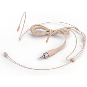 Microphone Headset Headworn Earset Over Ear Hanging Mic for Sennheiser Wireless System Bodypack Transmitter, Ideal for Lectures, Live Performance, Theater, Podcasts  Beige