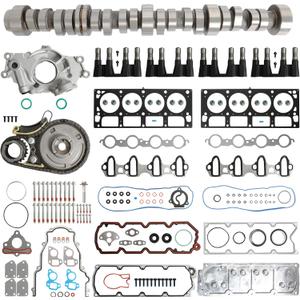 5.3L NON/AFM DOD Disabled Camshaft Lifters Kit Head Gasket Set Timing Chain Kit Oil Pump For Chevrolet Colorado Silverado 1500 Tahoe For GMC Sierra 1500 Yukon For Hummer 5.3L V8 Truck/SUVS 2007-2013