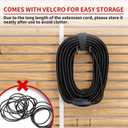 Skrizcable 16/3 25 FT Outdoor Extension Cord Waterproof, Weatherproof & Flame Retardant Black 3 Prong Power Cord Outside for Lawn & Garden, 13 Amps 1625 Watts 125 VAC 16AWG SJTW, ETL Listed