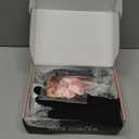 Ufree 5 in 1 Curling Iron with Interchangeable Ceramic Barrels (0.35"-1.25"), Curling Wand Set with Flat Iron Hair Straightener, Instant Heat Up, Dual Voltage Hair Curler, Gifts for Women (Rose Gold)