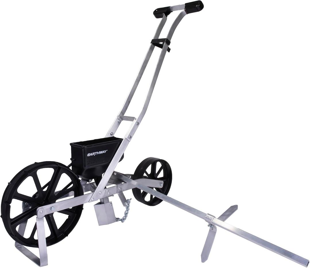 EarthWay Products 10001 Precision Garden Seeder with 7 Seed Plates, Sweet Corn Planter, Accurate Seed Drill for Gardeners, Durable Corn Planter, Use in Prepared Soil