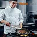 Tongs For Cooking - Heat Resistant 600 Degrees Stainless Steel Kitchen Tong, Heavy Duty Metal Locking Tongs - For Food,Salad, grilling, BBQ 7",9" & 12 inch, set of 3 Dishwasher Safe Blue