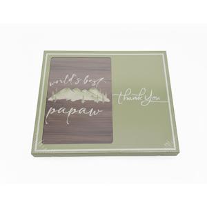 Yorhifa Papaw Grandpa Picture Frame, Grandpa Photo Frame, Papaw Gifts, Papaw Gifts from Grandkids, Gifts for Papaw, Worlds Best Papaw, Thank you  to Papaw Photo Picture Frames 4x6