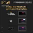 ASUS ROG PG27AQWP-G 27 Inch 20th Edition OLED Gaming Monitor, 26.5-inch, QHD, WOLED, Dual-Mode (QHD@540Hz, HD@720Hz), 0.02ms, 99.5% DCI-P3 Gamut, TrueBlack Glossy