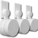 Google WiFi Outlet Holder Mount: [New 2020  Present Version  Round Plug] The Simplest Wall Mount Holder Stand Bracket for Google WiFi Routers and Beacons - No Messy Screws! (3-Pack)