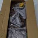 BAYKA Floating Shelves for Wall, Book Shelf for Bedroom, Decor Shelves for Living Room Kitchen, Mounted Wood Floating Shelf for Home Decor, Corner Shelf for Bathroom, Office(Dark Brown,Set of 4) (Dark Brown Board & Black Brackets)