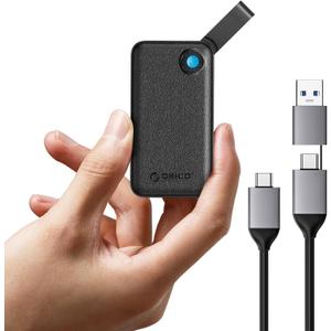 ORICO 2TB Portable SSD, Up to 2000MB/s, USB 3.2 Gen 2x2, Ultra-Mini, Compact with 2 in 1 USB C Cable, External Solid State Drives, Reliable Storage for USB C Smartphone, Tablet, PC - B20 ORICO 2TB Portable SSD, Up to 2000MB/s, USB 3.2 Gen 2x2, Ultra-Mini, Compact with 2 in 1 USB C Cable, External Solid State Drives, Reliable Storage for USB C Smartphone, Tablet, PC - B20