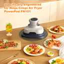 Mity rain Silicone Trivets Mat for Ninja Crispi, Hot Resistant Pot Holders for Air Fryer & Hot Dishes, Portable Silicone Mats for Kitchen Counter, Kitchen Accessories for Countertop (Avocado)