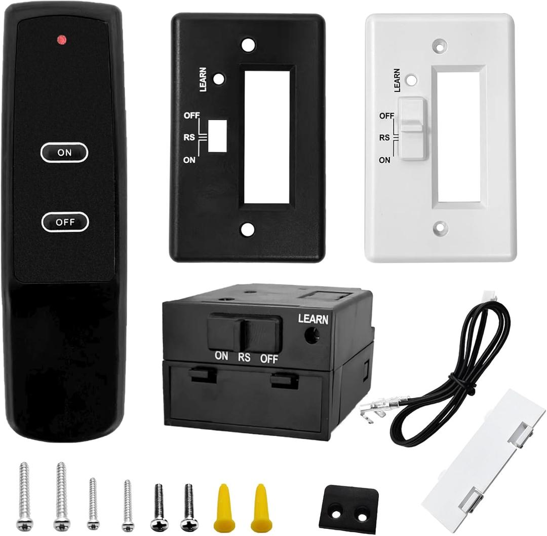 Upgrade Gas Fireplace Remote Switch System Kit for Standard Millivolt Valve Appliances, Compatible with Skytech, Majestic, Ambient, Empire, Monessen, Vermont Fireplaces