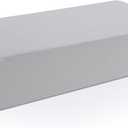 HOMBYS  Pillowcase for Cube Pillow-Soft and Breathable  Pillowcase  12 x 24 x 5.5 In ,Gray