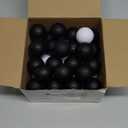 Yunsailing 50 Pack Foam Golf Practice Balls Realistic Feel Flight Training Golf Balls Bulk for Indoor or Outdoor Backyard (White, Black)