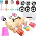 6X Multi Cup Turner for Crafts Tumbler,Epoxy Glitter 4 6 arms Tumbler Full Kits,DIY Cuptisserie Turner,Cup Spinner Machine Kit for Crafts Epoxy Tumbler