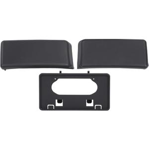 GRAND ORANGE Front Bumper Guards Pads & License Plate Frame Bracket Compatible with Ford F150 2009-2014 9L3Z17E810B, 9L3Z17A385A, FO1053100, FO1068134