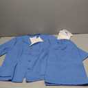 fun shack Flight Attendant Costume Women Blue, Retro Airline Stewardess Outfit with Hat & Gloves, Size: Small