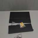 Key Holder for Wall, Decorative Key and Mail Holder with Shelf Has Large Hooks for Bags, Coats, Umbrella  Paulownia Wood Key Hanger with Mounting Hardware (9.8W x 6.7H x 4.2D) (Black)