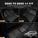 AOMSAZTO Floor Mats Compatible with 2013-2018 Toyota Rav4 (Not for Hybrid) All Weather TPE Cargo Mat Custom Fit LE/SE/XLE/Limited/Platinum/Adventure for Toyota Rav4-1st & 2nd Row Car Mats, Black