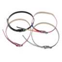 Women's Belts, Black, Pink, Grey, Rainbow W Heart Holes