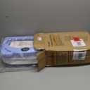 MoreFeel Collapsible Baby Bathtub for Newborn with Thermometer & 1 Hooded Towel & 1 Soft Floating Cushion,Portable Travel Bathtub with Drain Hole, Durable Foldable Baby Tubs for Infants to Toddler