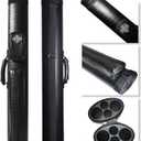 2x2 Hard cue case Oval Pool Cue Billiard Stick Carrying Case, One Size
