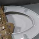 CYRRET Elongated Toilet Seat Slow Close, Easy to Install and Clean, Durable Plastic, White, Replacement Toilet Seats, Fits Standard Elongated, Obling or Oval Toilets