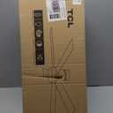 TCL 52" Ceiling Fan with Lights, Black Flush Mount Ceiling Fans with Remote Control, 6 Speeds DC Reversible, Dimmable, Noiseless, Low Profile Ceiling Fans for Bedroom