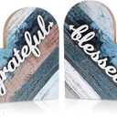 WLLHYF Rustic Table Decorations, 2 Pcs Wood Home Sign Love Heart Shaped Table Centerpiece Thanksgiving Signs Autumn Rustic Home Decor for Home Kitchen Table Living Wedding Room Decor