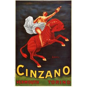 ART.COM Wall Art Print Vermouth Cinzano by Leonetto Cappiello, 24" x 36"