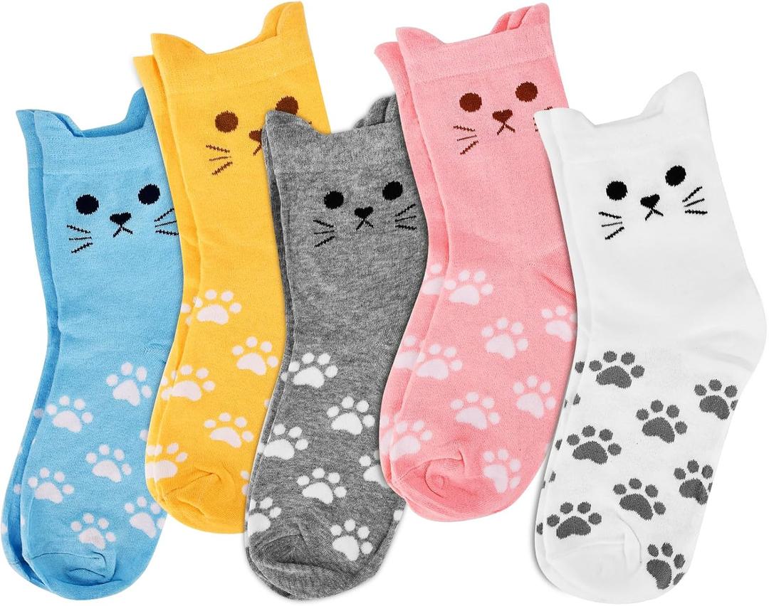 Ulrhpc Gifts for Women Teen Girl Her Mom Women's Cute Cat Socks Valentines Day Mothers Day Christmas Birthday Gift