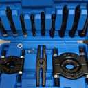 KOOPOOL 12-Piece Bearing Puller, Wheel Hub Puller Set, Wheel Bearing Removal Tool, Blind Bearing Puller, 5 Ton Capacity Bearing Separator with 2 and 3 Bearing Separator Jaws