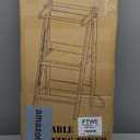 Dorjee Toddler Tower, Kitchen Stool Helper, Foldable Step Stool for Toddlers, Toddler Standing Tower for Kitchen Counter Bathroom Learning New Skills White