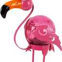 Flamingo Solar Lights Outdoor,Pink Flamingos for Yard Outside Decor | Tabletop Lamp Decor for Yard Patio Porch Outside