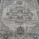 RUUGME Washable 5x7 Area Rugs - Large Rugs for Living Room Stain Resistant Carpet Vintage Rugs for Bedroom with Non Slip Backing Home Decor Floor Decoration Mat (5x7 Grey)