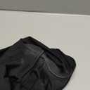 Kaximil Women's Square Neck Ruffle Hem Mini Dress Ruched Waist Long Sleeve Corset Short Party Dresses (Medium, Black)