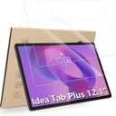 2-Pack Screen Protectors Compatible with Lenovo Idea Tab Plus/ Tab Plus Gen2 / Tab K12 (2025) 12.1", Tempered Glass [HD Clarity] [9 Hardness] [Easy Installation] Replacement for TB361FU / TB361ZU