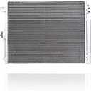 A/C Condenser - Pacific Best Inc. Fit/For 3893 11-21 Jeep Grand Cherokee 11-22 Dodge Durango, With Receiver & Dryer, Transmission Oil Cooler