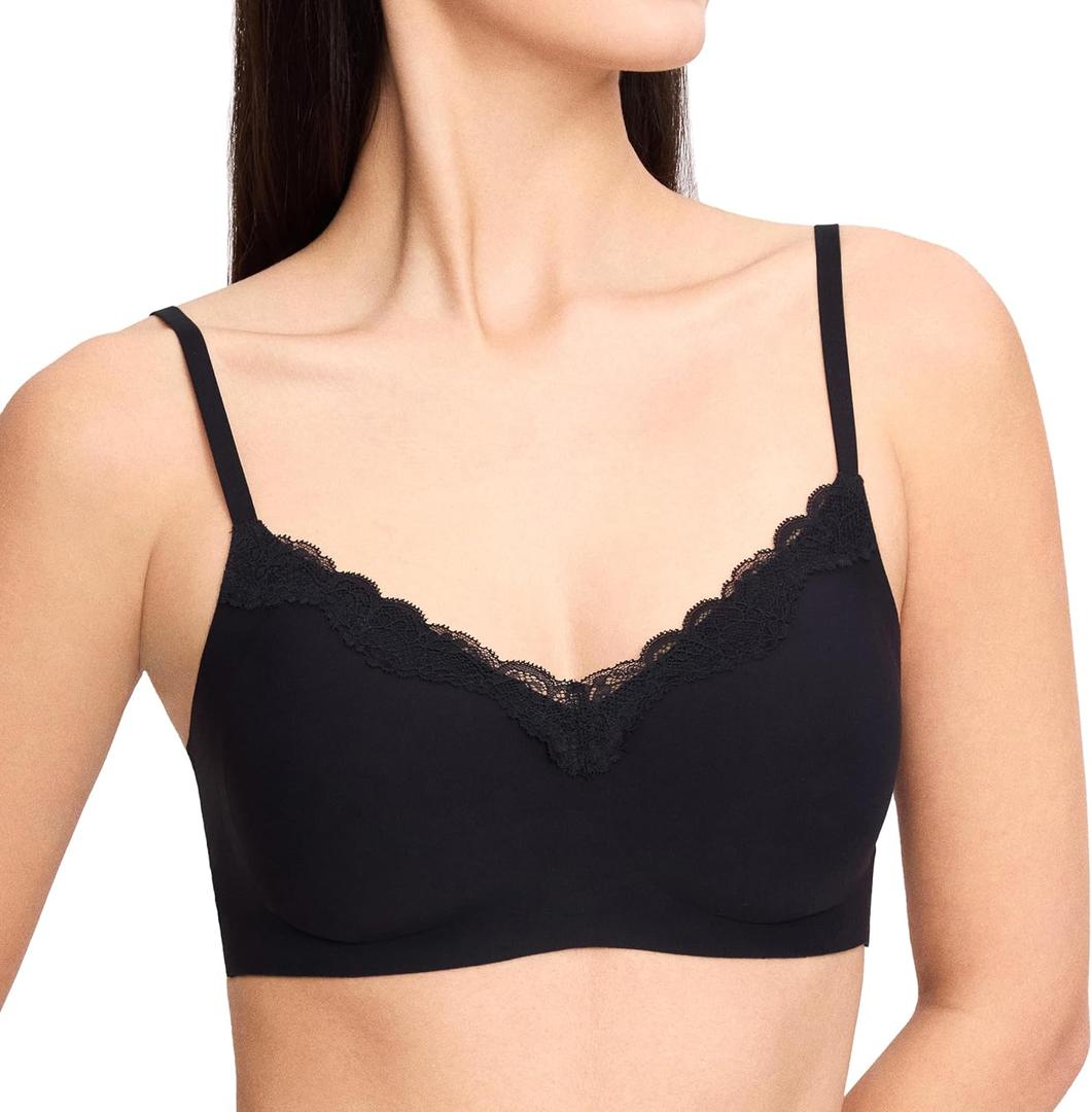 Ubras Wireless Bralette Seamless Lace Bras for Woman Soft Comfort T Shirt Sleep Bras No Underwire 34A-38C