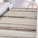 LUXE WEAVERS Modern Area Rug Stain Resistant, Brown/Size 9x12