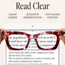 CCVOO Stylish Reading Glasses for Women, Stylish Eyeglasses, Blue Light Readers, Cheaters 1.0