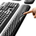 Vaydeer Wrist Rest for Keyboard and Mouse, Computer Ergonomic Wrist Support Pad, Soft Memory Foam Arm Cushion for Desk, Palm Hand Office Laptop Typing