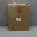 MyGift Modern Stemless Wine Glass Set of 6, White or Red Wine Glasses with Silver Metallic Bottom Angled Design