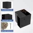 2' x 4' Basics Workbench Kit, 8 PCS Heavy Duty 3-Way Brackets for Garage Workbench Legs Brackets, Metal DIY Work Bench Kit Suitable for Shelving, Work Table, Lumber Not Included