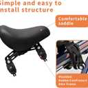Kids Bike Seat Child Bike Seat Front Mount Toddler Bike Seat for 2-5 Years Child Bicycle Seats with Foot Pedals Compatible with All Adult Mountain Bikes