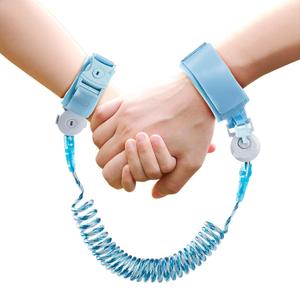 Safety Anti Lost Wrist Link for Kids with Key Lock, Reflective Child Walking Harness, Kid Wrist Leash Autism Safe Bracelet for Boys & Girls Toddlers Leash for Supermarket Amusement Park Zoo Travel (Blue)