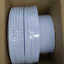 PULOTE 100PCS White Plastic Plates Disposable - Heavyweight 50 White Dinner & 50 Dessert/Salad Plates for Wedding, Party & 4th of July