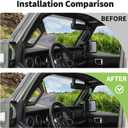 Voodonala for Jeep JL A&B Pillar Grab Handles Trim Cover for 2018-2023+ Jeep Wrangler Interior Accessories JL JLU Gladiator JT 4xe, ABS Green 8pcs