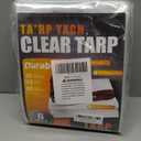 Clear Tarp 10 x 12 FT Medium Duty Waterproof Tarps Cover, Grommet Every 20 Inches, for Patio, Plant, Garden, Chicken Coop